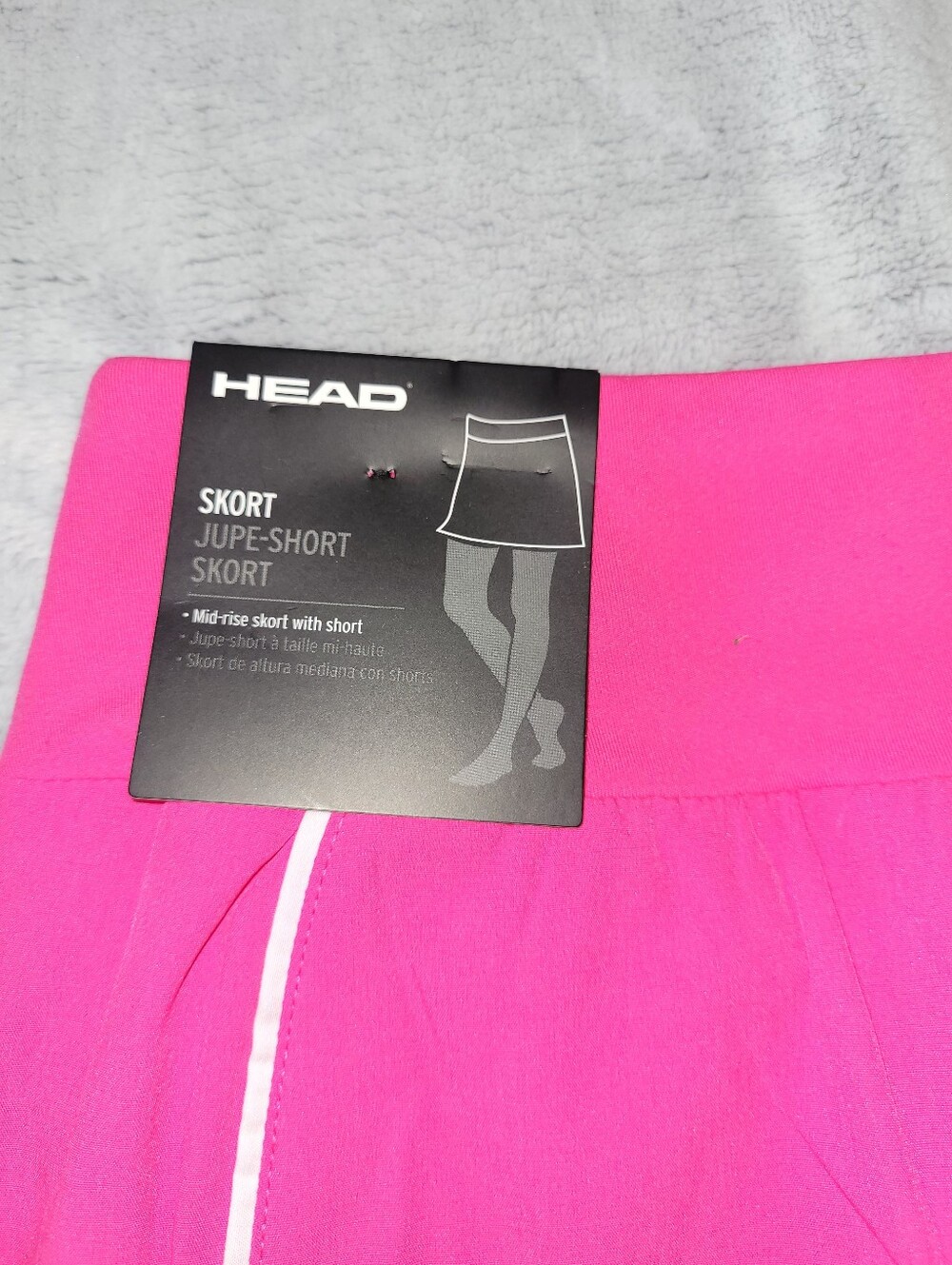 HEAD Womens Large Pink Skorts Pockets Tennis Pickleball Golf Built-in Shorts - Picture 11 of 12